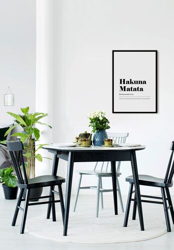 Affiche Hakuna Matata - 21x30cm 5