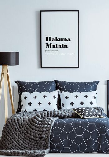 Affiche Hakuna Matata - 30x40cm 2