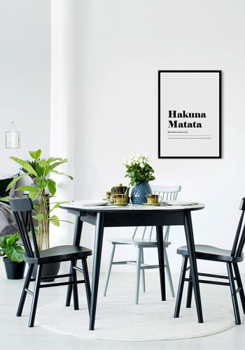 Affiche Hakuna Matata - 30x40cm 5