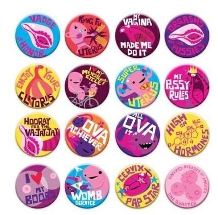 Amo la scatola del bottone di Lady Bits