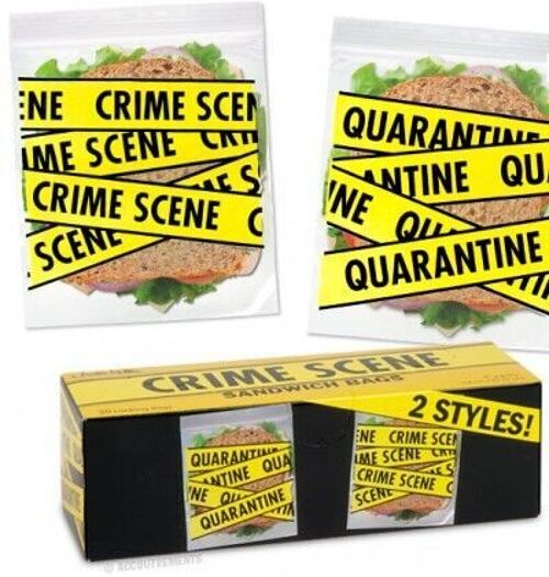 Bags -crime scene sandwich-box of 20