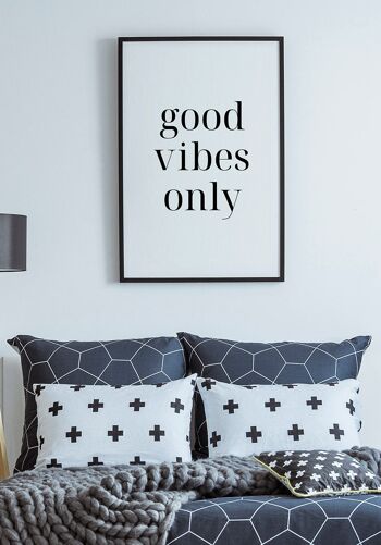 Good vibes only Affiche Typographie - 40 x 50 cm 5