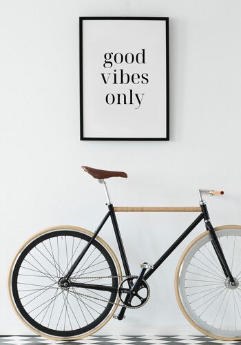 Good vibes only Affiche Typographie - 40 x 50 cm 6