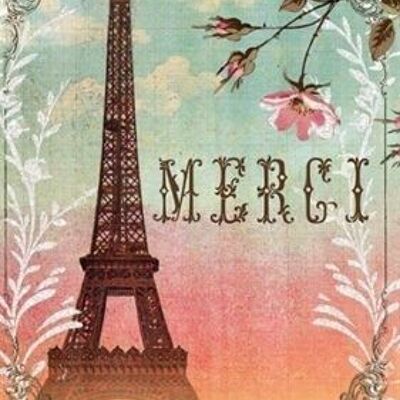 Papaya Tarjeta Merci Eiffel