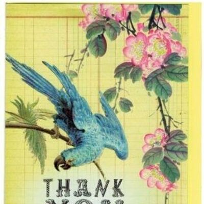 Papaya Card Thank You Bluebird