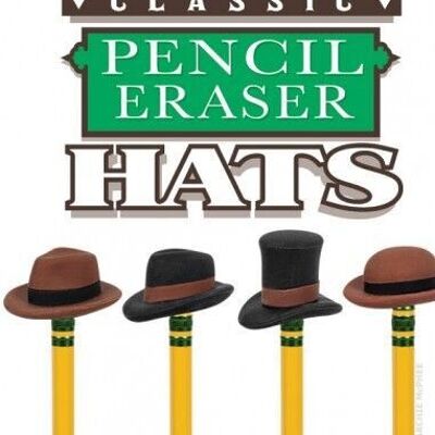 Sombreros de borrador de lápiz