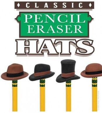 Chapeaux de gomme à crayon