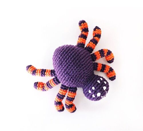 Baby Toy Spider rattle – purple