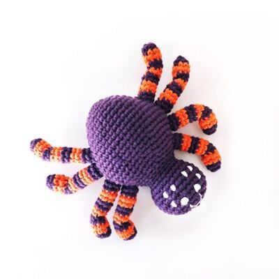 Sonajero Araña de juguete para bebé – violeta