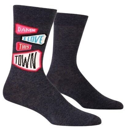 Malditos calcetines de hombre I Love This Town – ¡NUEVO!