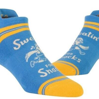 Sweatin Snacks Sneaker Socks S/M – NEW!