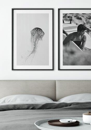 Affiche Photographie Méduses Noir & Blanc - 40 x 50 cm 6