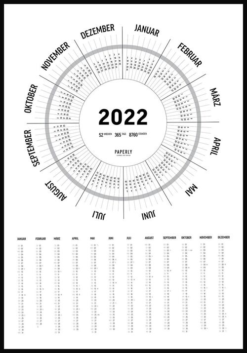 Schöner Wandkalender 2022 - 40 x 50 cm
