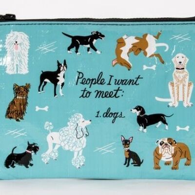 Leute zu treffen: Hunde Reißverschlusstasche