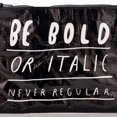 Italic or Bold Zipper Pouch