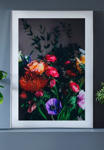 Affiche de photographie de fleurs de bouquet coloré - 21 x 30 cm 3