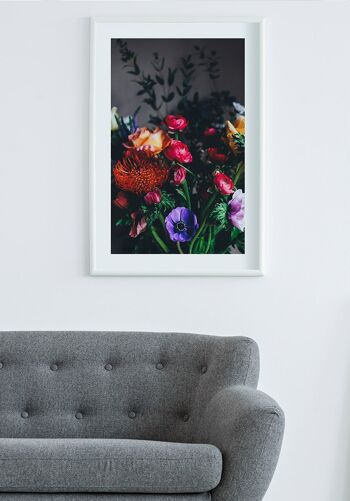 Affiche de photographie de fleurs de bouquet coloré - 21 x 30 cm 6
