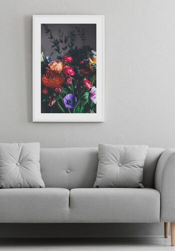 Affiche de photographie de fleurs de bouquet coloré - 30 x 40 cm 4