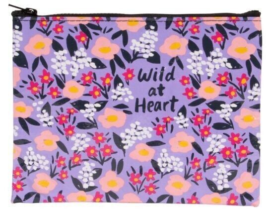 Custodia con cerniera a cuore selvaggio