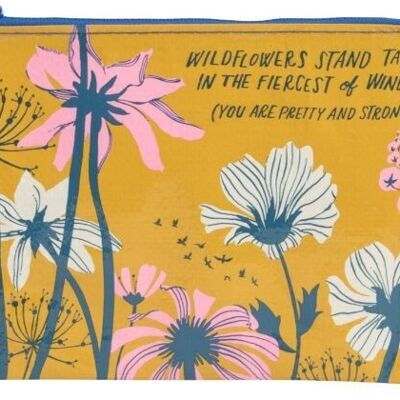 Wildblumen stehen Reißverschlusstasche