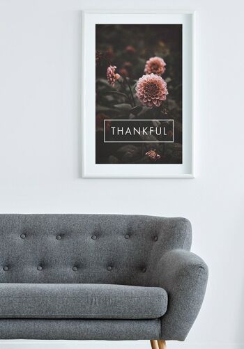 Affiche de photographie de fleurs reconnaissantes - 50 x 70 cm 3