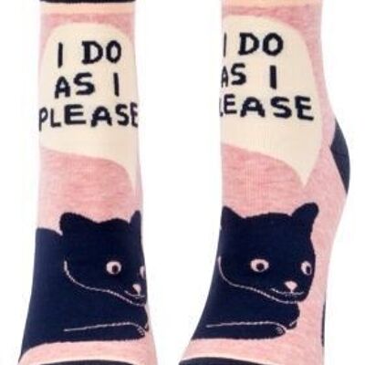 I Do As I Please Ankle Socks
