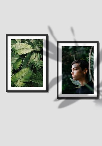 Photographie de feuilles de palmier vert - 21 x 30 cm 6