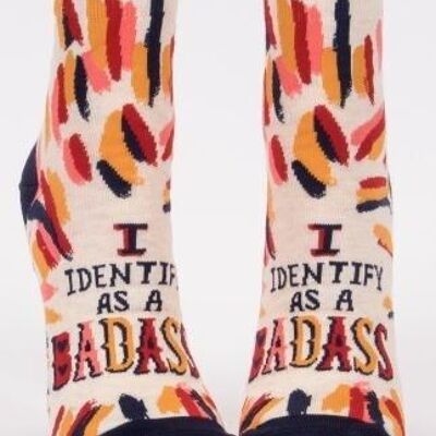 Me identifico como un Badass calcetines tobilleros