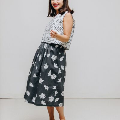 monochrome print ruthie skirt