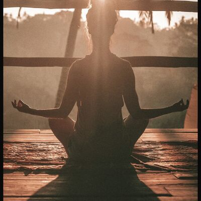 Photography Poster Woman in Yoga Pose - 21 x 30 cm