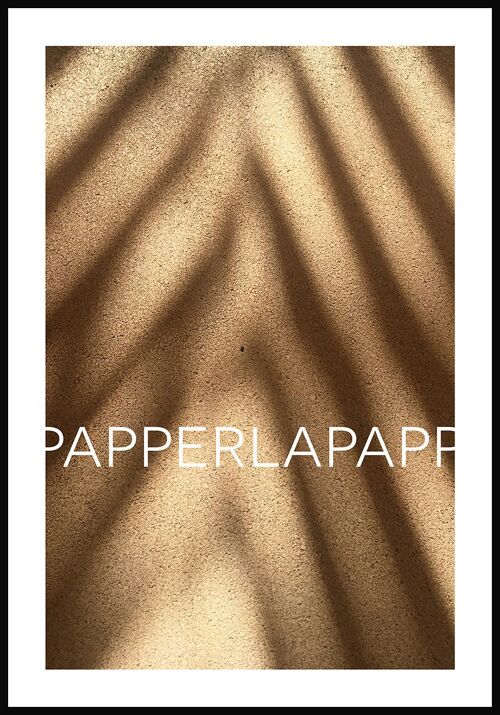 Buy wholesale Sand poster with Papperlapapp lettering - 30 x 40 cm