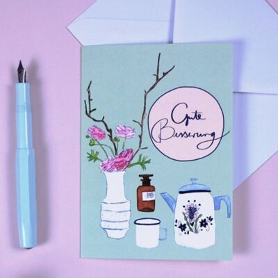 Greeting card A6 Get well soon