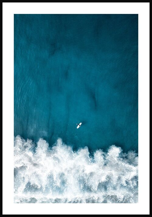 Poster mit Meer und Welle - 50 x 100 cm