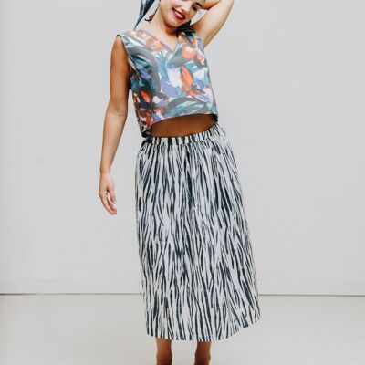 zebra print ruthie skirt