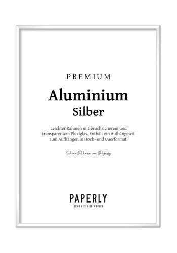 Marco para póster de aluminio negro mate de 50 x 70 Marco de Metal
