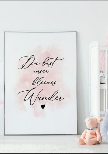 You are our little miracle typographie affiche enfant - 50 x 70 cm 5
