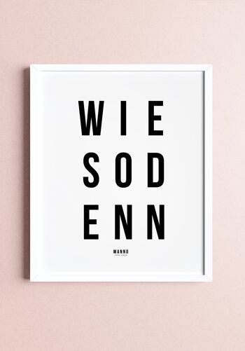 Affiche Typographie sur fond blanc - 30 x 40 cm 2