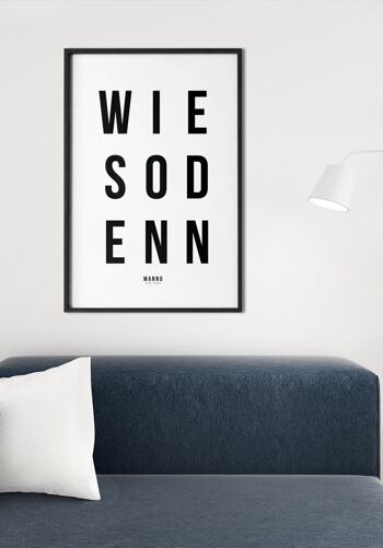 Affiche Typographie sur fond blanc - 30 x 40 cm 3