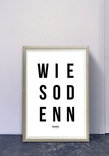 Affiche Typographie sur fond blanc - 30 x 40 cm 4