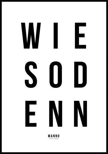 Affiche Typographie sur fond blanc - 40 x 50 cm 1