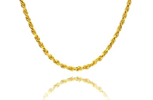 'Twisted' Silver Goldplated Chain