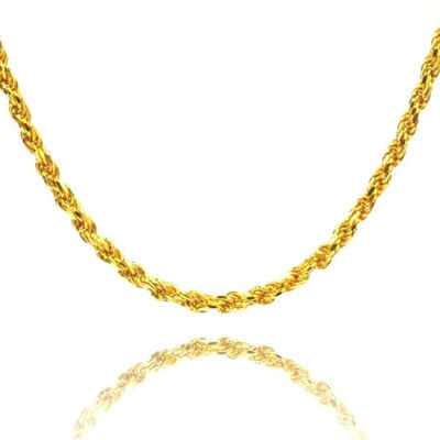 'Twisted' Silver Goldplated Chain