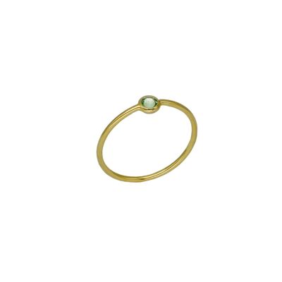 Anillo peridot de Lis en oro