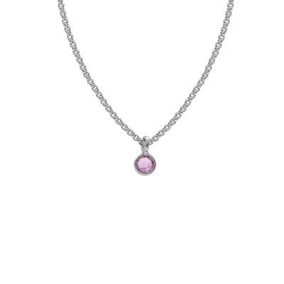 Collar violet de Lis en plata