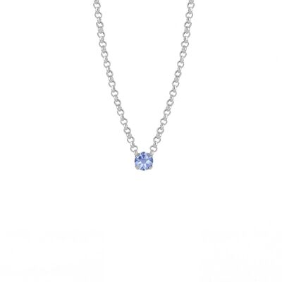 Collar mini light sapphire de Celine en plata