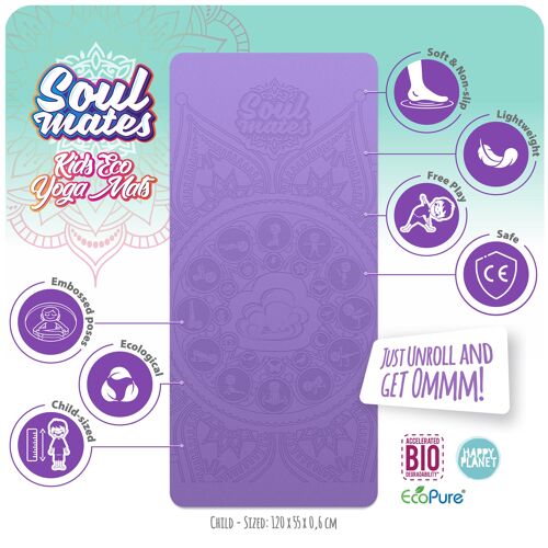 Soul Mates® Cloud 120x55cm Mat (Purple PMS 530C)