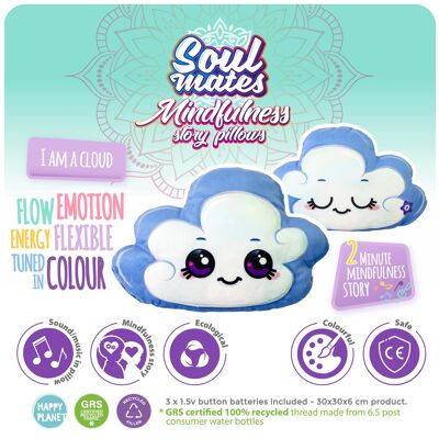 Soul Mates® Cuscino per narrazione di nuvole