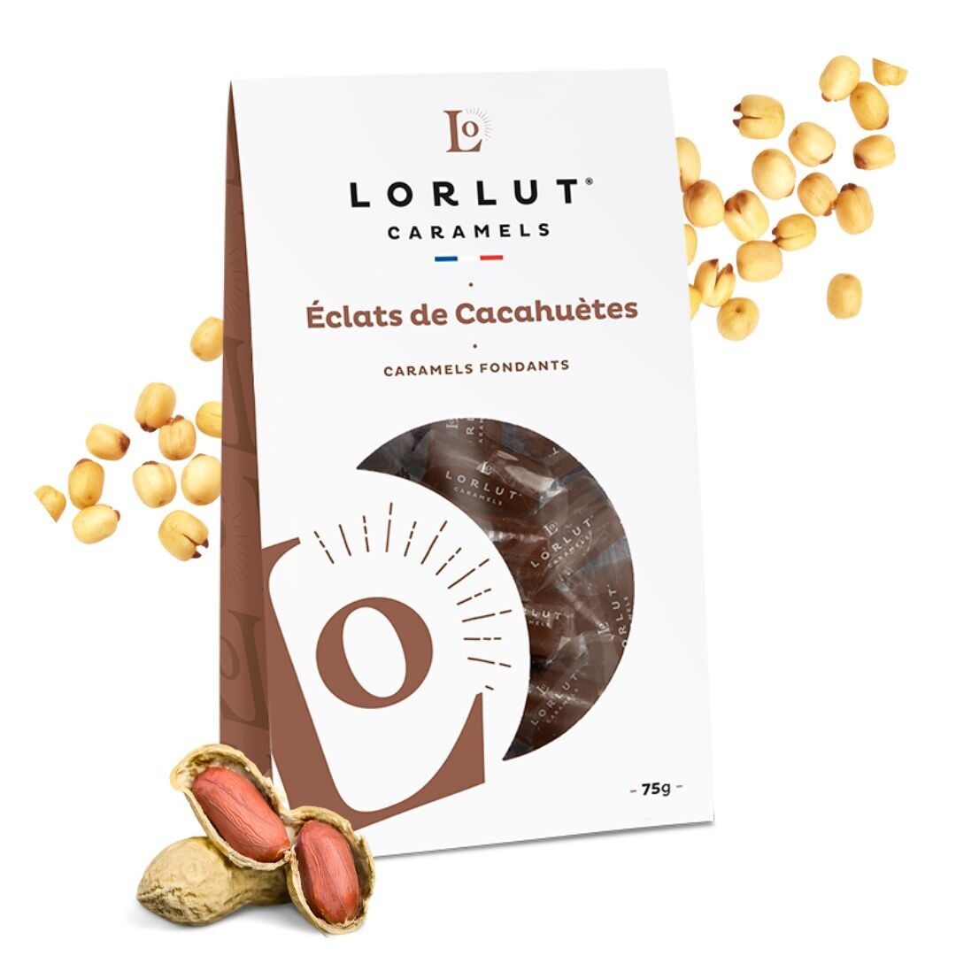 Chips Di Arachidi Al Caramello Fondente 75gr