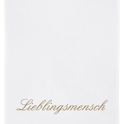 Torchon blanc, personne préférée en or