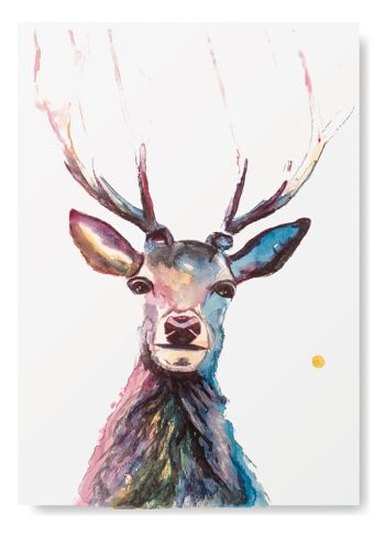 Imprimé animal cerf coloré A4 2